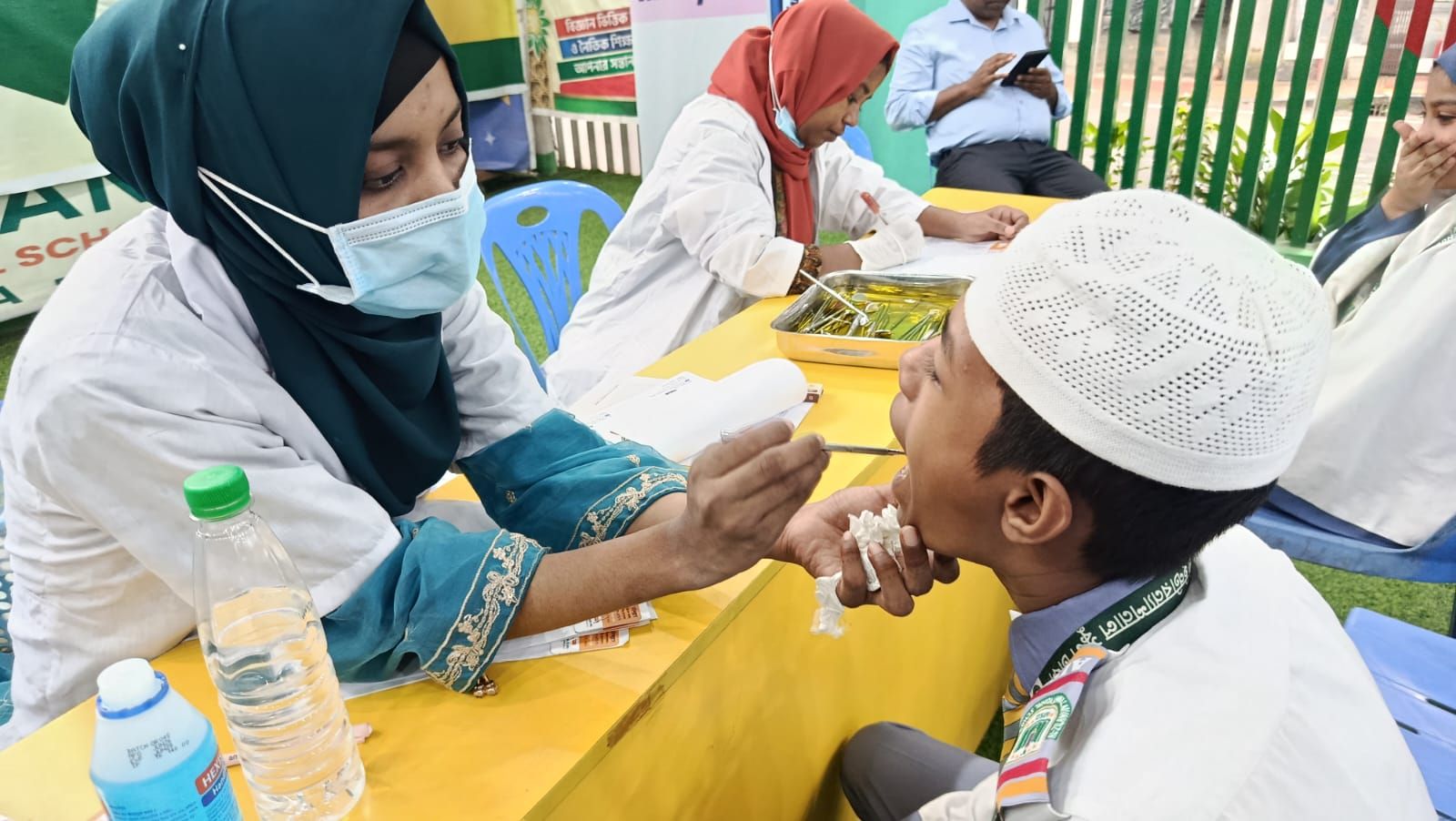 Dental screening on site