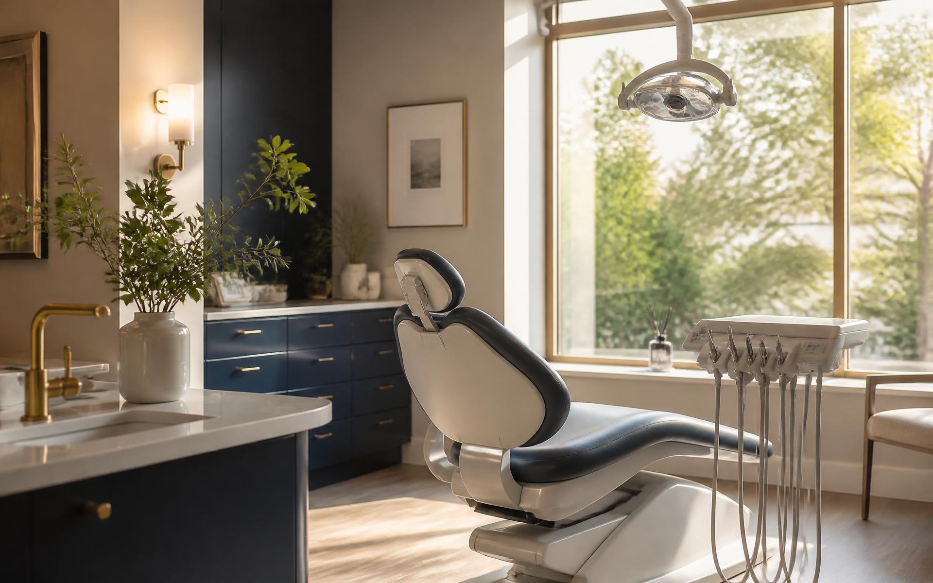 Interior of the Popular Dental treatment suite with natural light